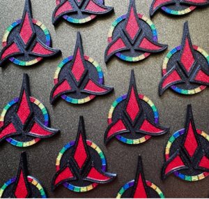 Star Trek Klingon Pride Rainbow Badge